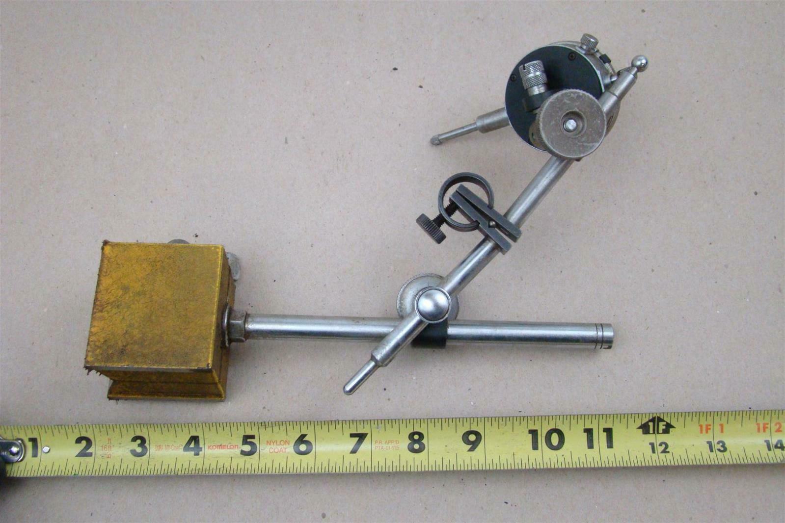 Enco Dial Indicator, On/Off Switch Base, 2" Teclock Indicator