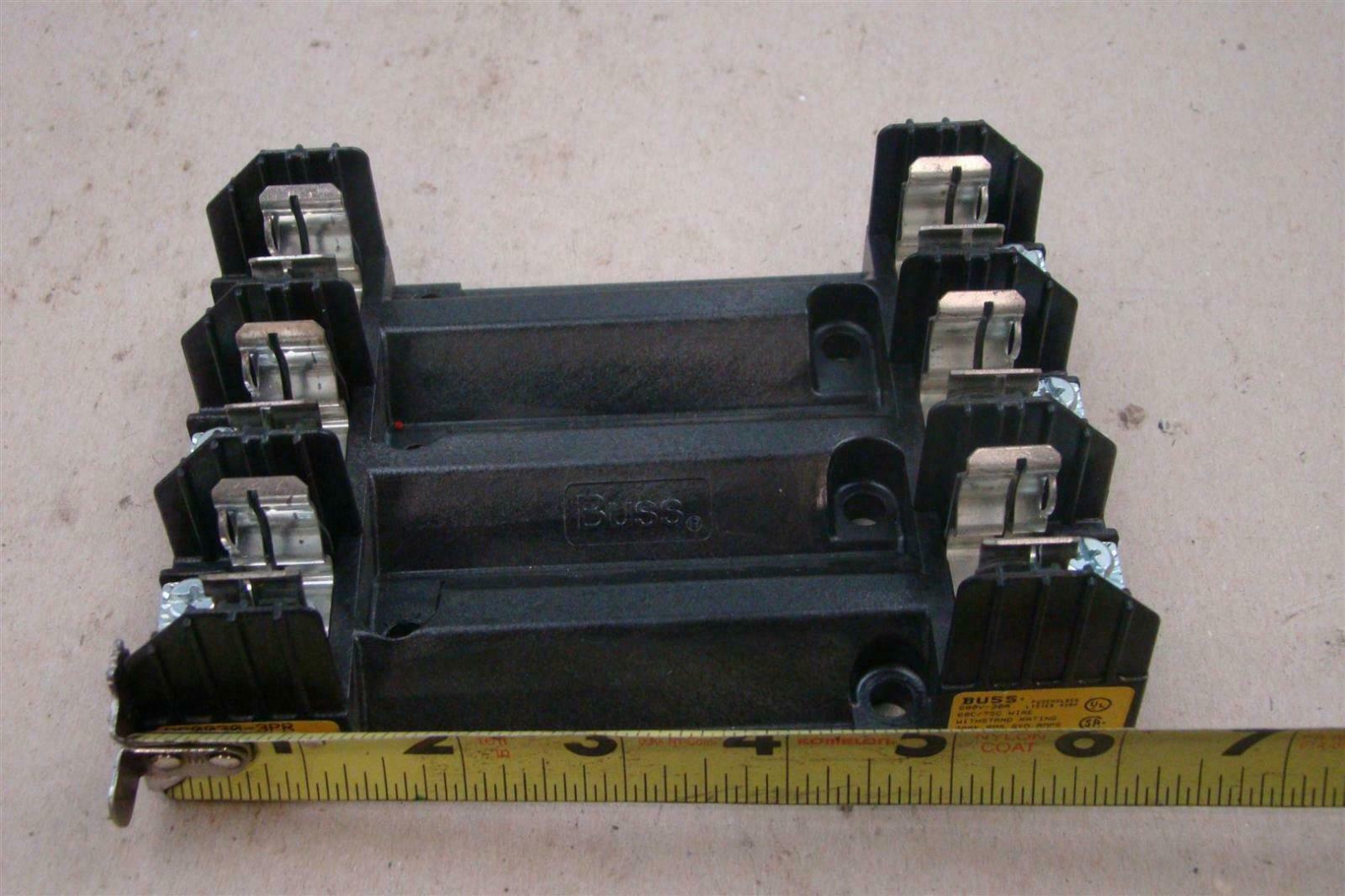 Buss 30 Amp Fuse Holder 600v , R600303PR Joseph Fazzio, Incorporated