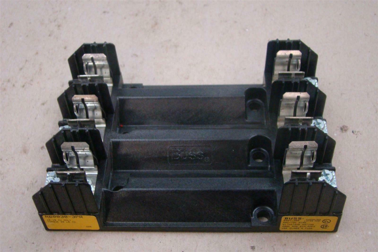 Buss 30 Amp Fuse Holder 600v , R600303PR Joseph Fazzio, Incorporated