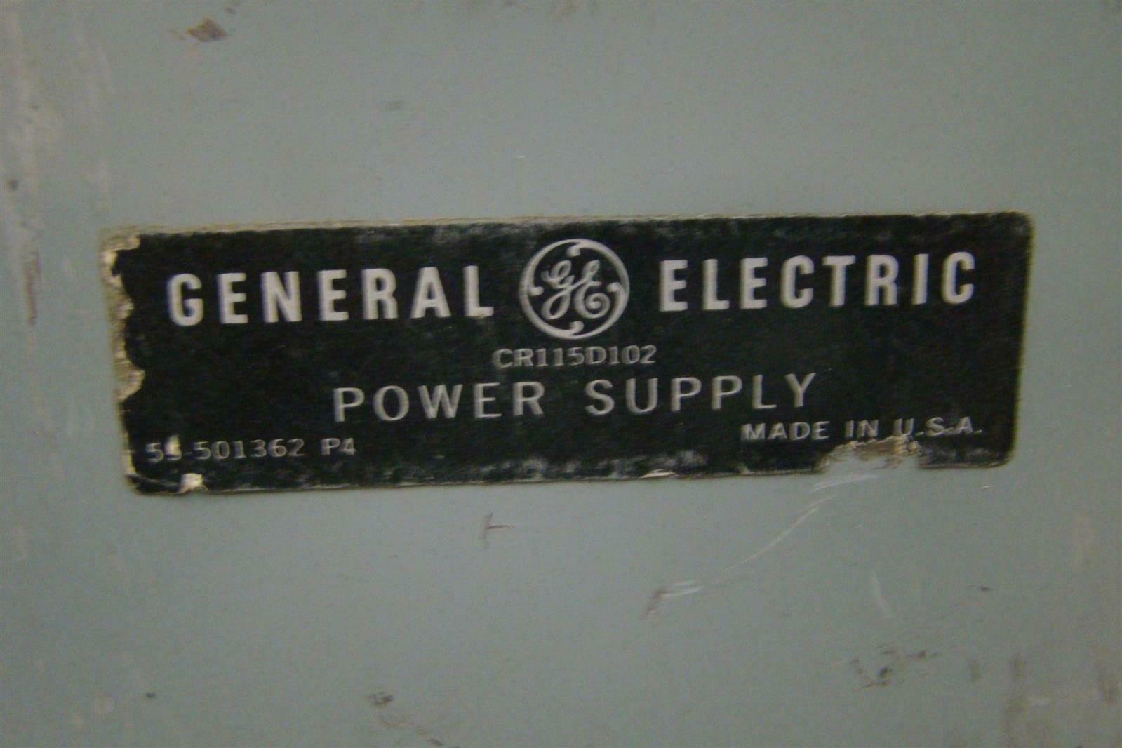 General Electric Power Supply & Relay Unit , CR115D2 Joseph Fazzio