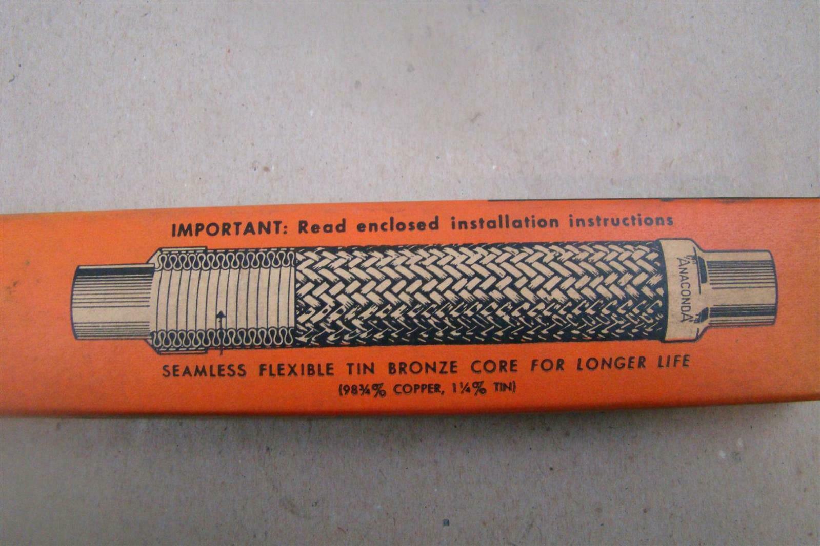 Anaconda Vibration Eliminator Flexable Pipe Joint , Bronze Core