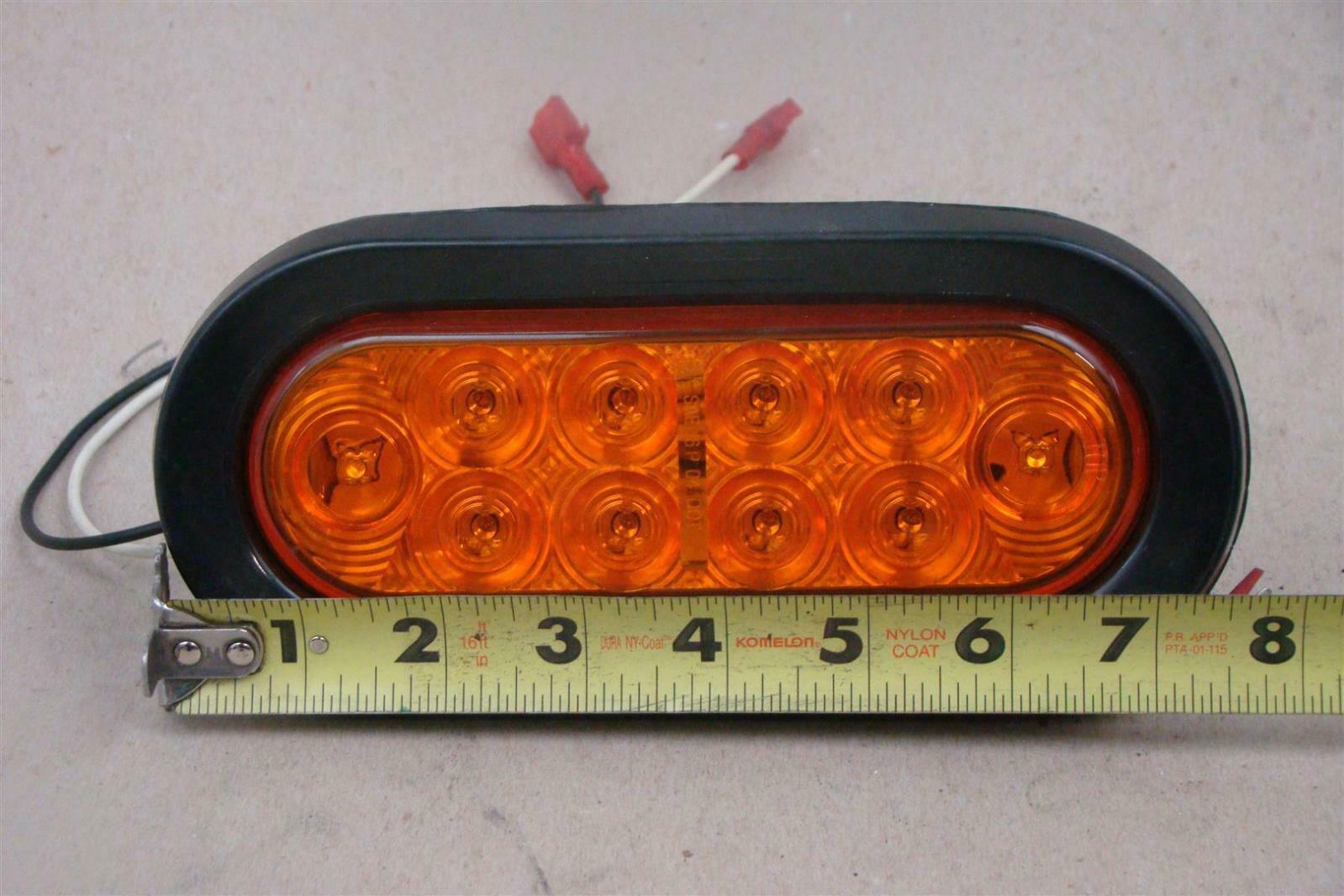Buyers 6" Oval LED Amber Turn Signal Light 1224vDC, 5626210 Joseph
