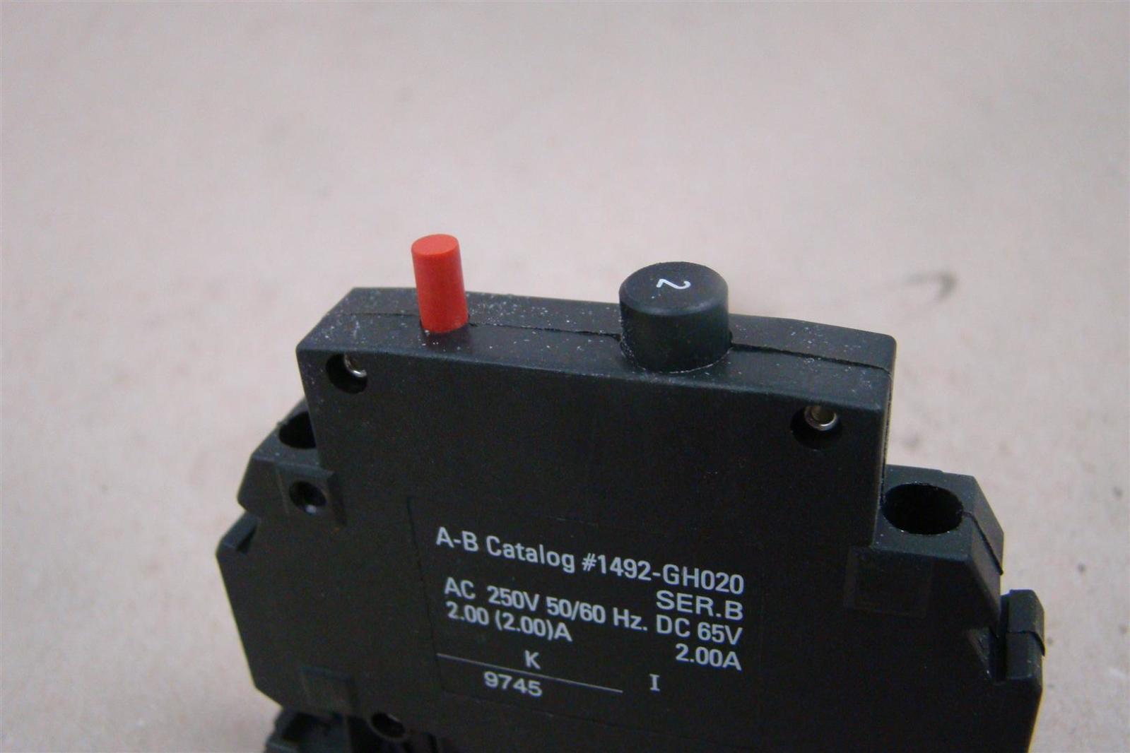 Allen Bradley 2A Circuit Breaker AC 250v 50/60Hz, 1492-GH020 | Joseph