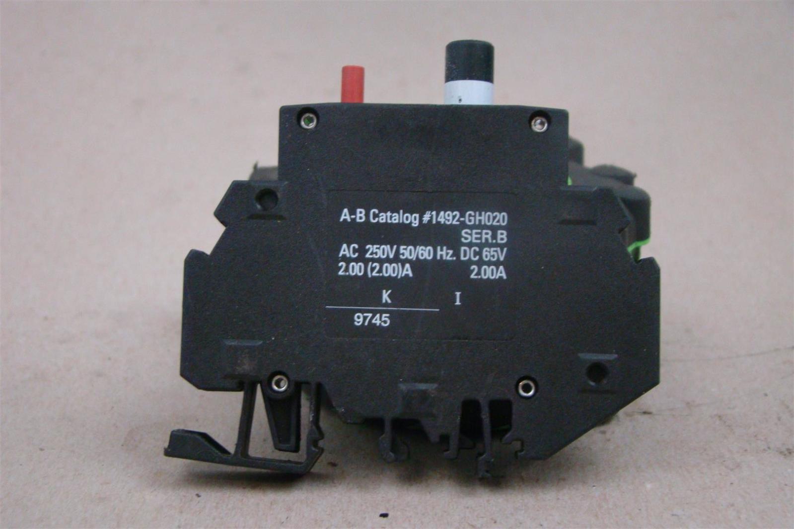 Allen Bradley 2A Circuit Breaker AC 250v 50/60Hz, 1492-GH020 | Joseph