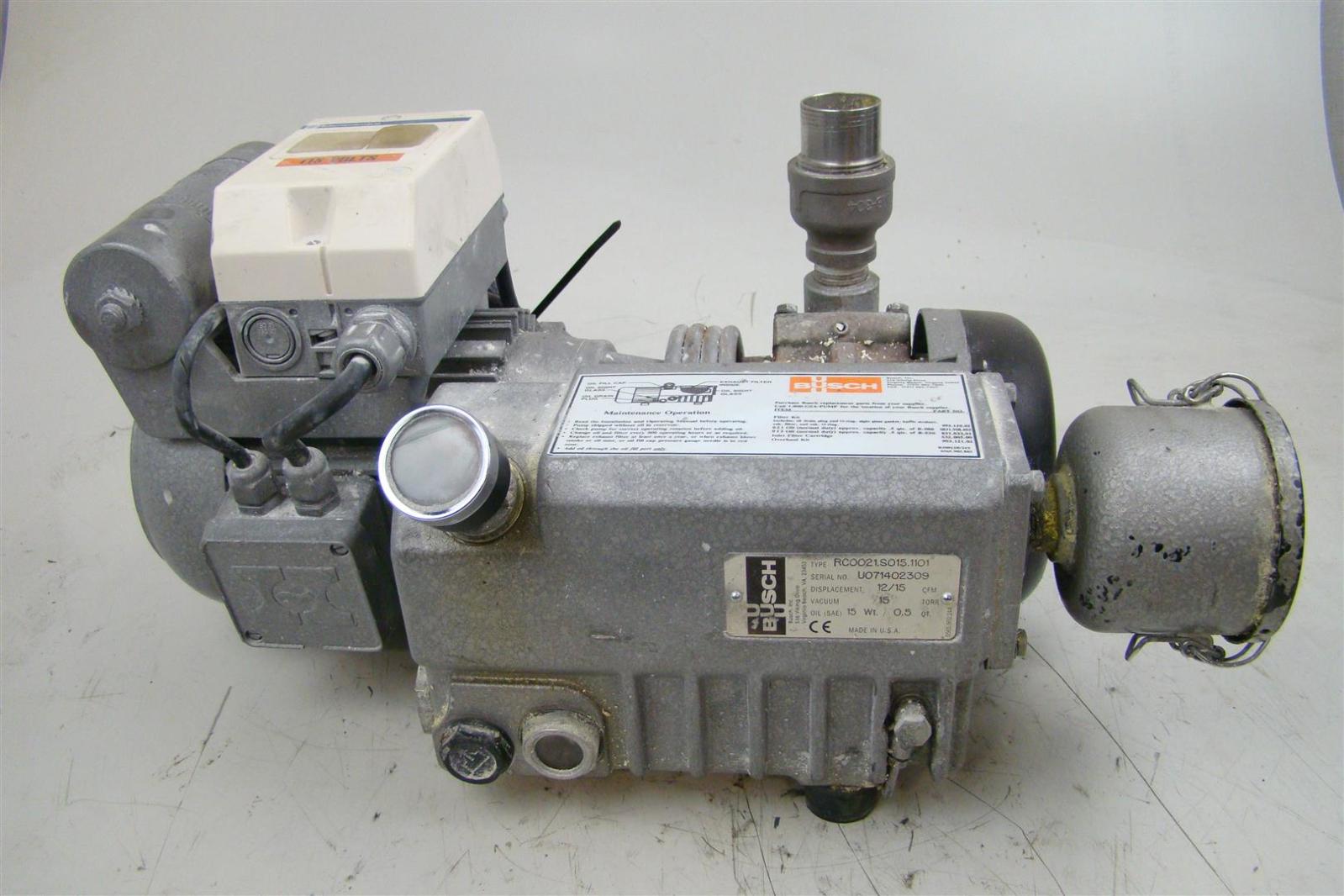 Busch Vacuum Pump 12/15 CFM, 2800/3360 RPM, RC0021.S015.1101 | Joseph