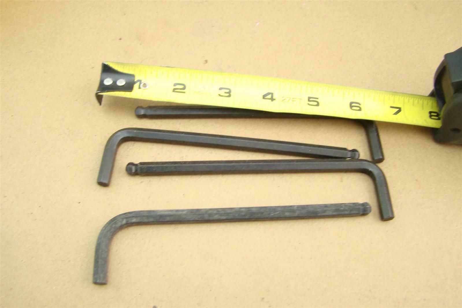 (4) Holo Krome 1/4" Long Arm Ball Plus MultiAngle Allen Wrenches