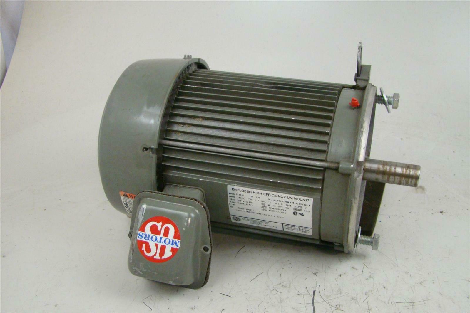 US Motors 3HP Electric Motor 200230/460v, 3PH, 1750 RPM, 182TC, Z08Z1790057F Joseph Fazzio