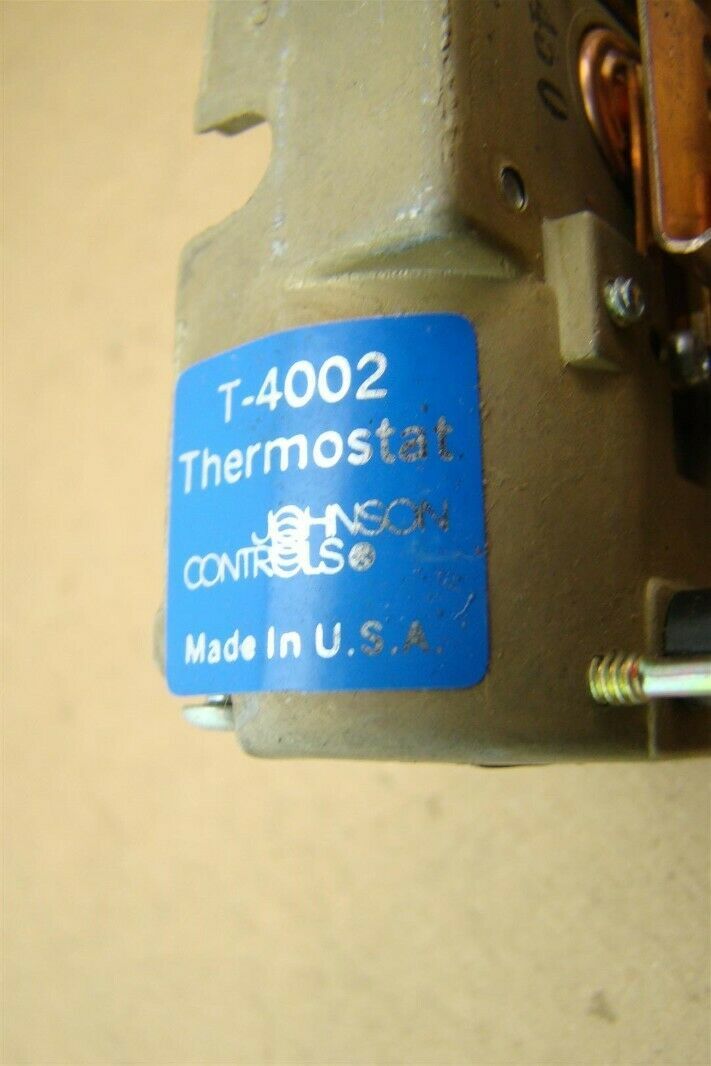 Johnson Controls Thermostat , T4002 Joseph Fazzio, Incorporated