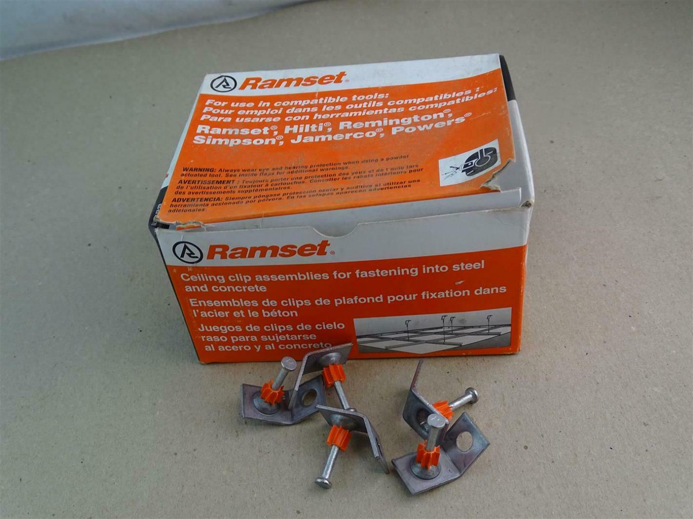 Ramset Ceiling Clip Assemblies 1 1/4" 32mm, 100 count , SDC125C
