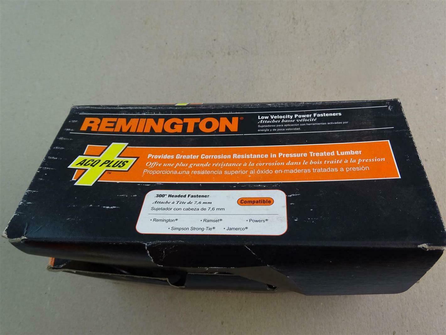 Remington Low Velocity Power Fasteners 2 1/2" 63mm ,100 count , 58052