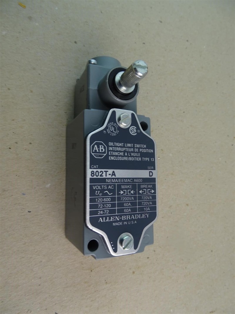 allen bradley 802t catalog on Allen Bradley Oiltight Limit Switch Series D 802t A Joseph Fazzio Incorporated