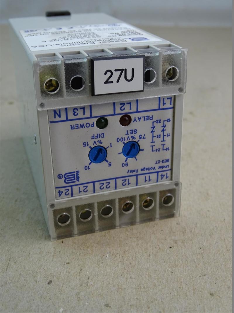 Baser Electric Over/Under Voltage Relay 240V , 50/60Hz, BE3271B1N2E