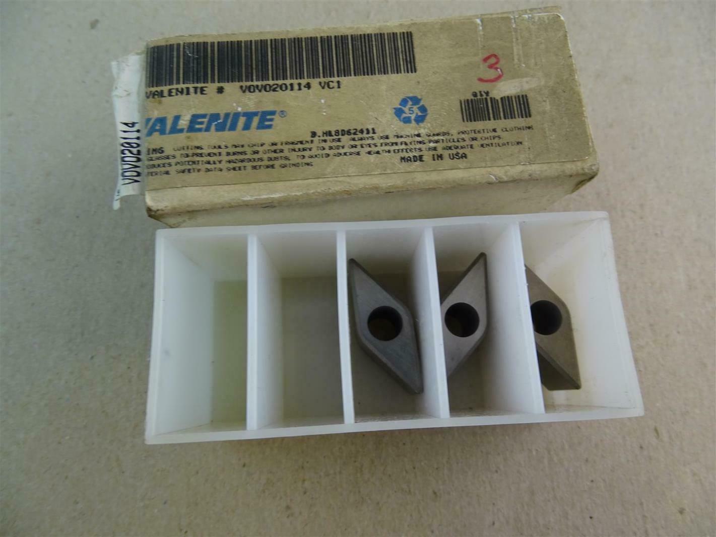 Valenite Inserts , V0V020114VCI Joseph Fazzio, Incorporated