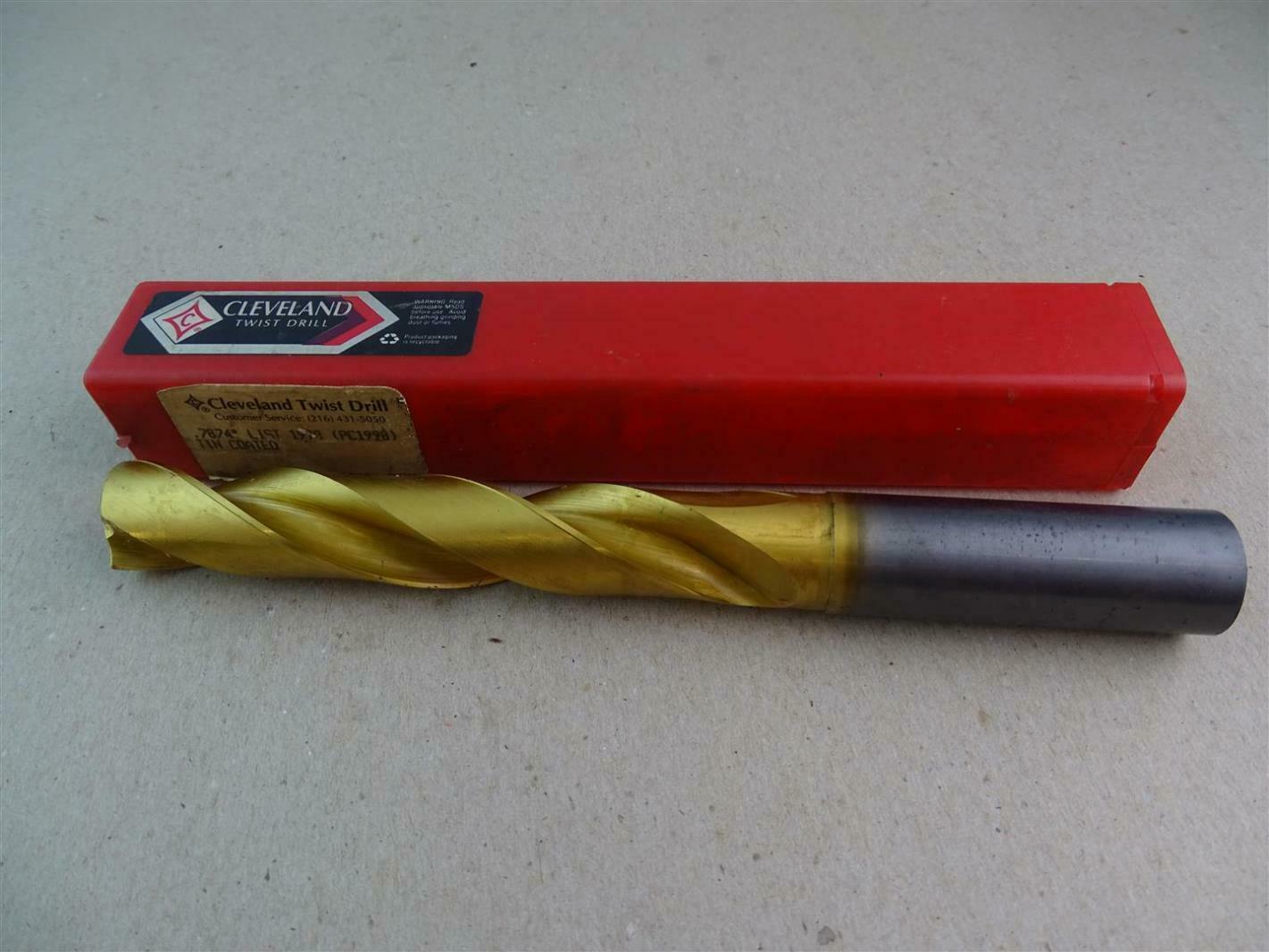 Cleveland Twist Company .7874" Cobalt Tin Coated Drill Bit , LPC1928