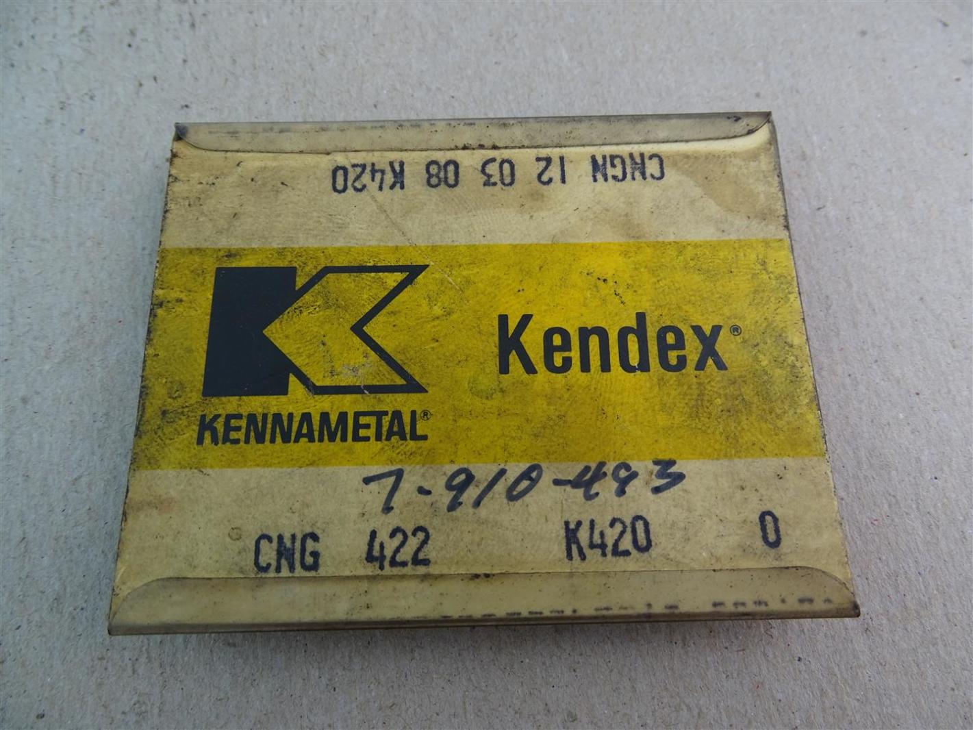 Kendex Kennametal Carbide Inserts , K420 CNG 422 Joseph Fazzio