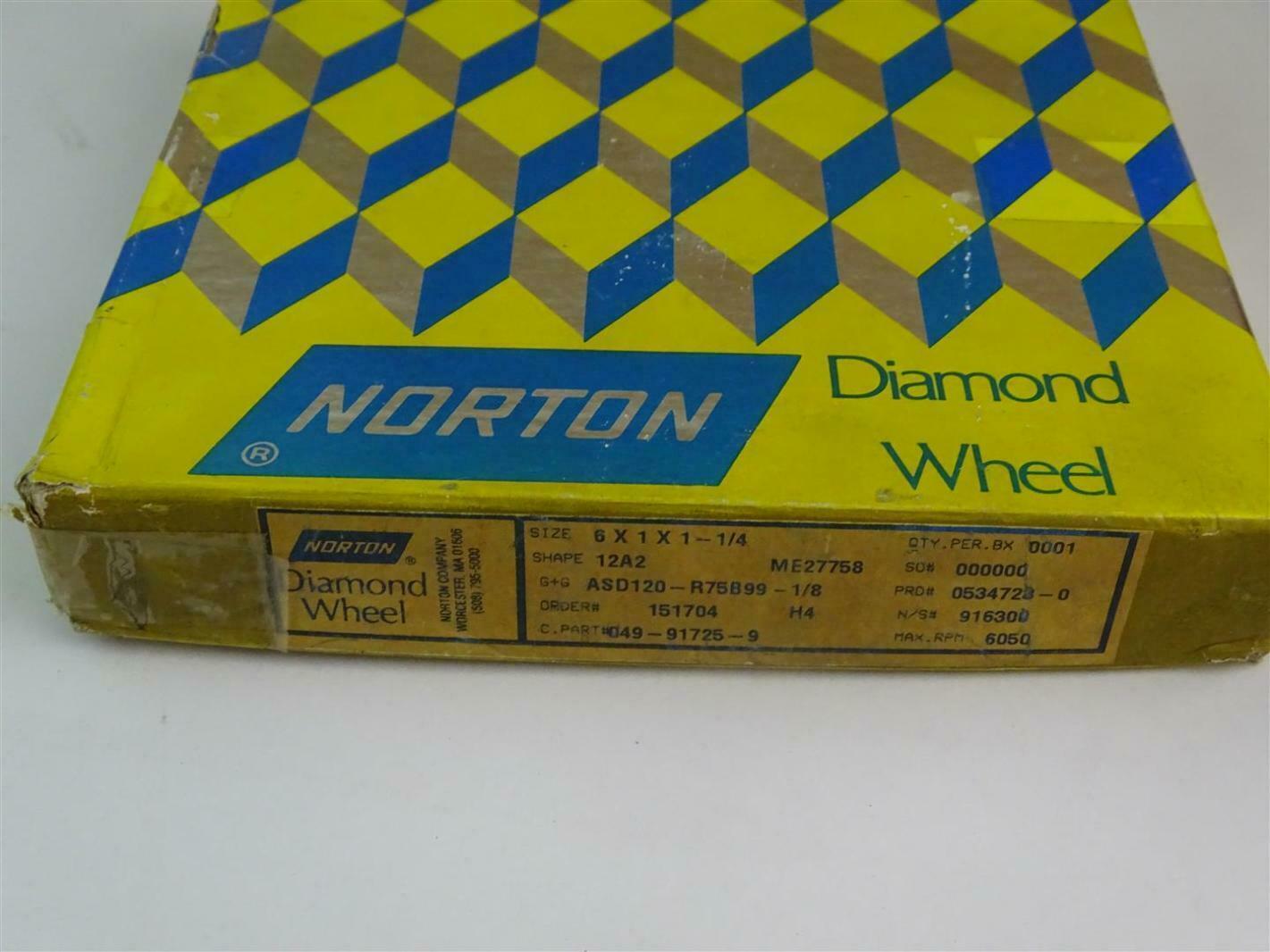 Norton Diamond Wheel , ASD120 Joseph Fazzio, Incorporated