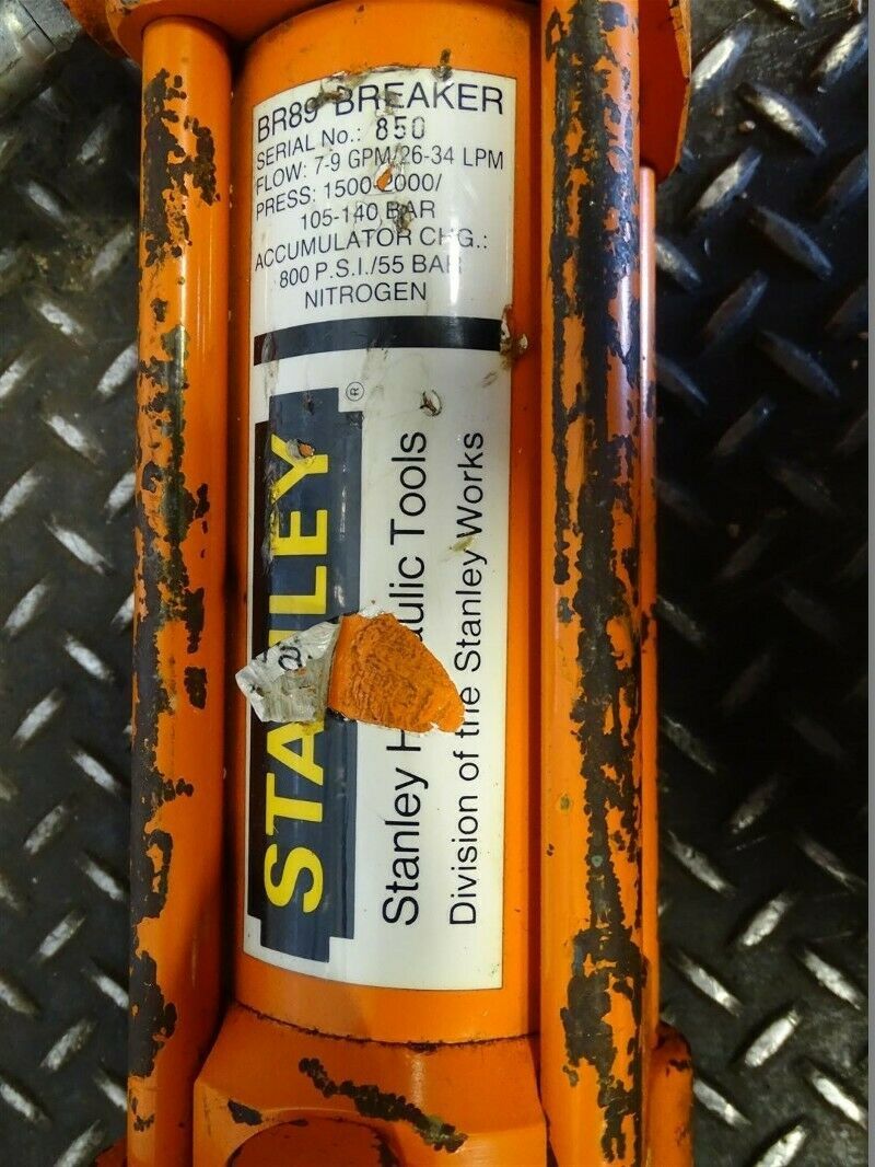 Stanley Hydraulic Jack hammer , BR89 BREAKER Joseph Fazzio, Incorporated