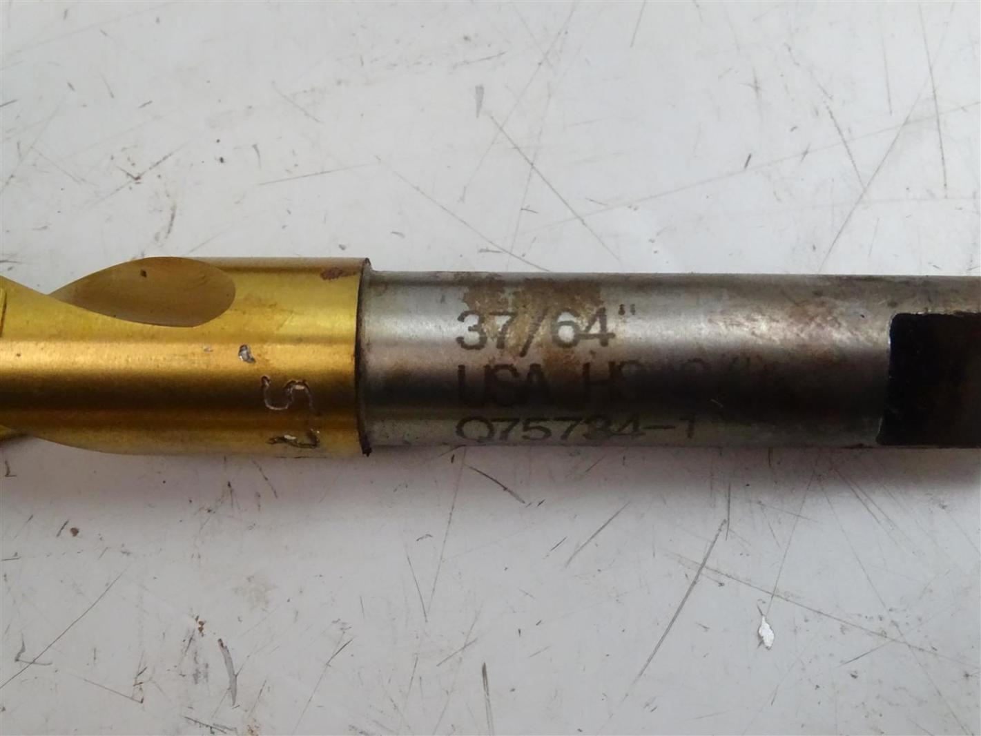 (4) USA HS TiN Coated Drill Bits , 37/64" Joseph Fazzio, Incorporated