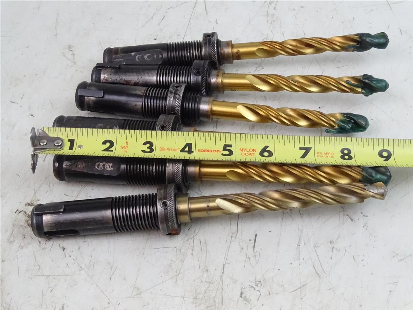 (6) USA Step Drill Bit, Threaded Shank , Adapter eBay