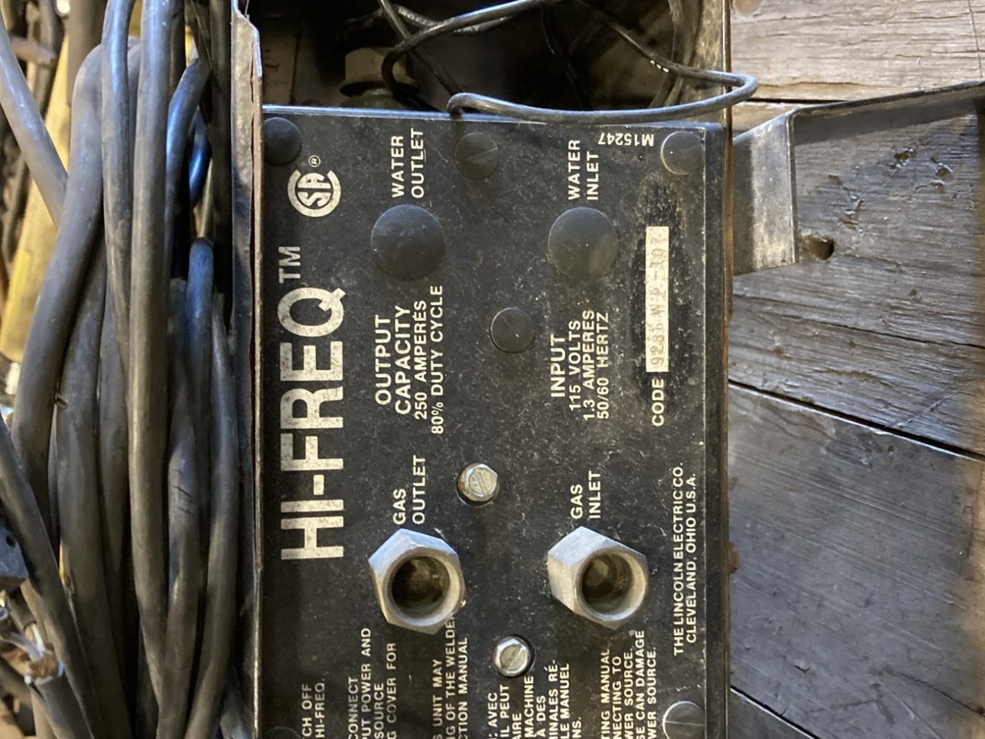 Lincoln Electric HIFREQ 250A High Frequency Generator for TIG Welding