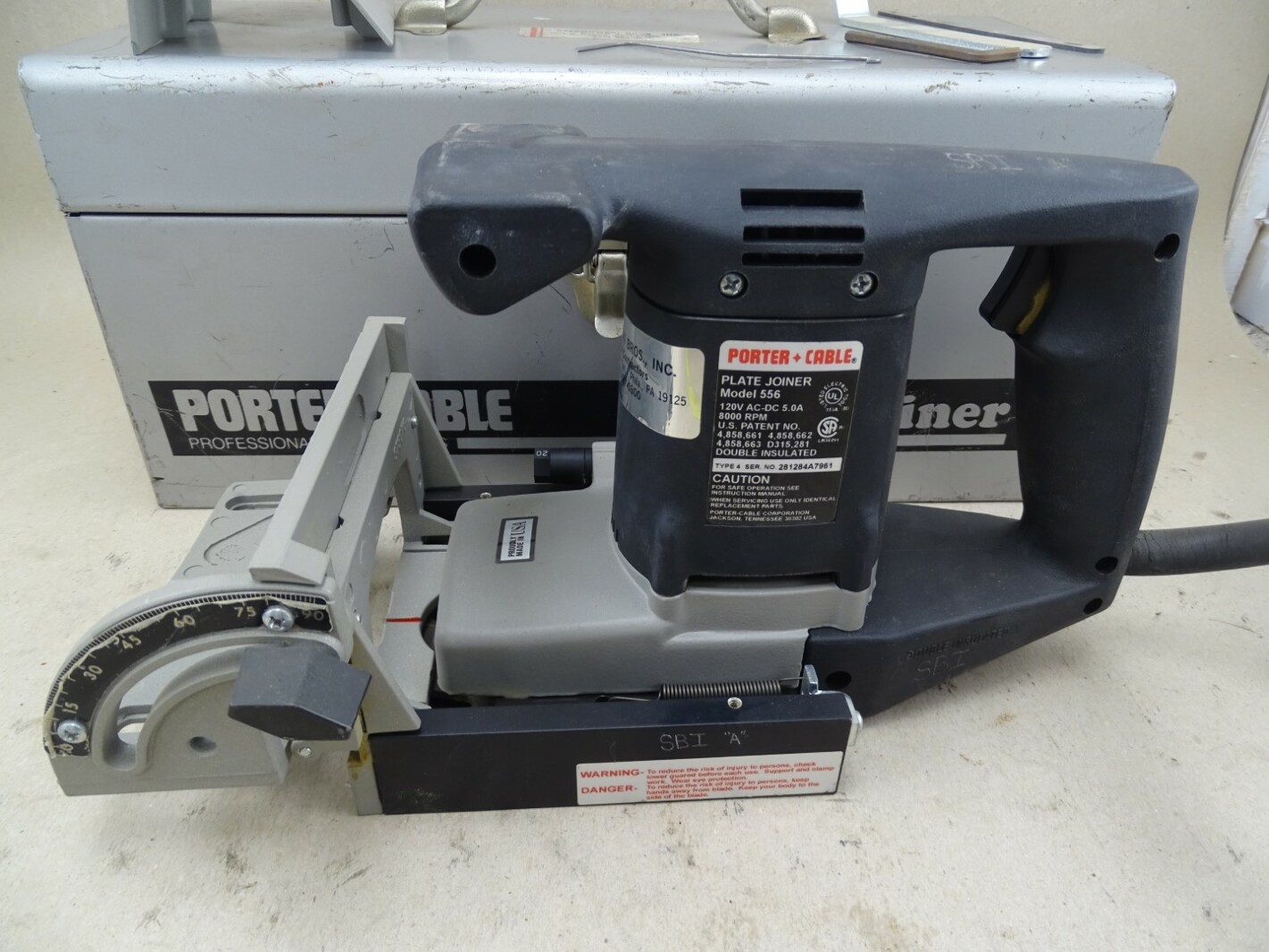 Porter Cable Plate Joiner 120v 5A 8000rpm, Model 556
