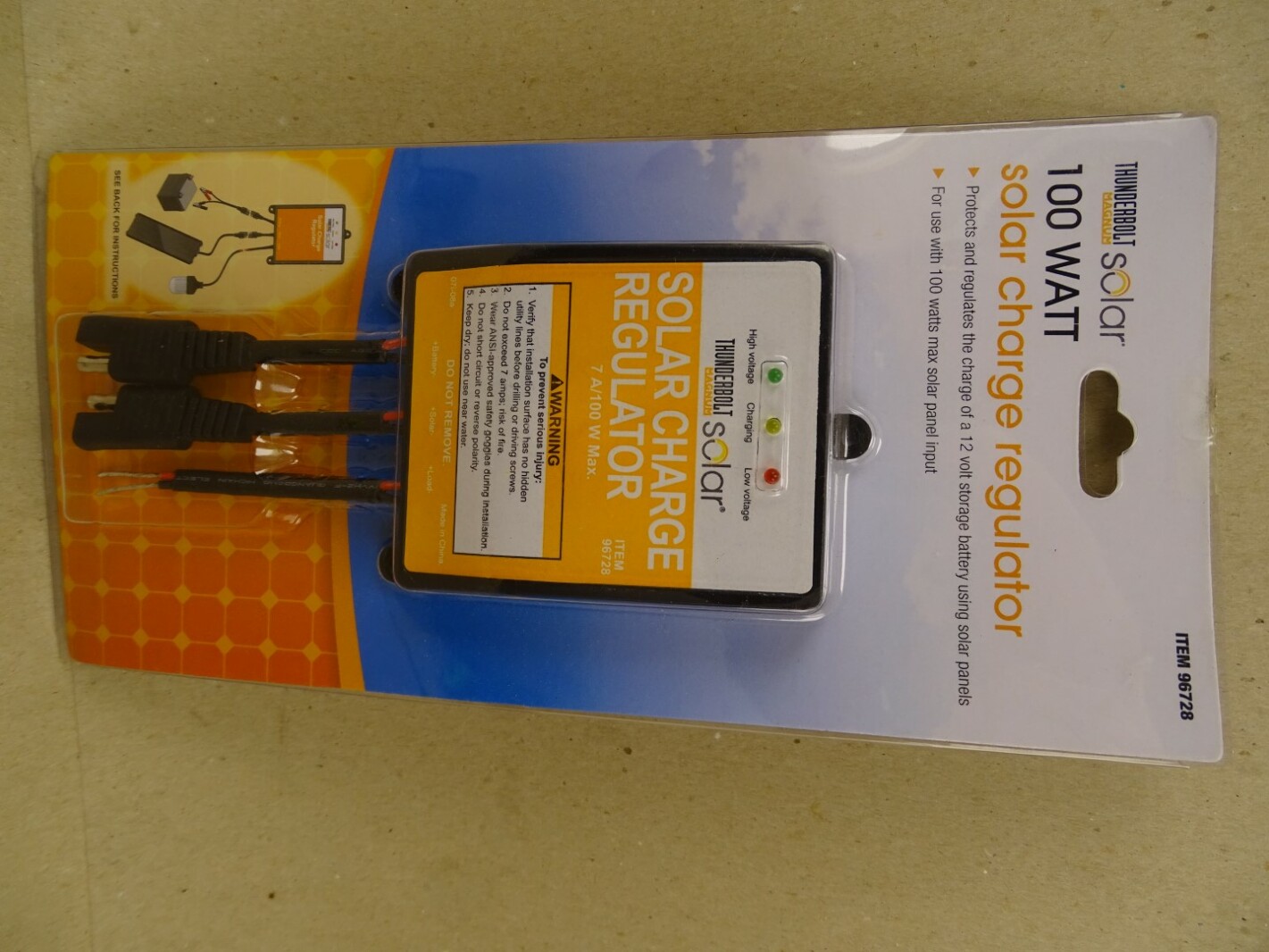 Thunderbolt Magnum 100 Watt Solar Charge Regulator NEW