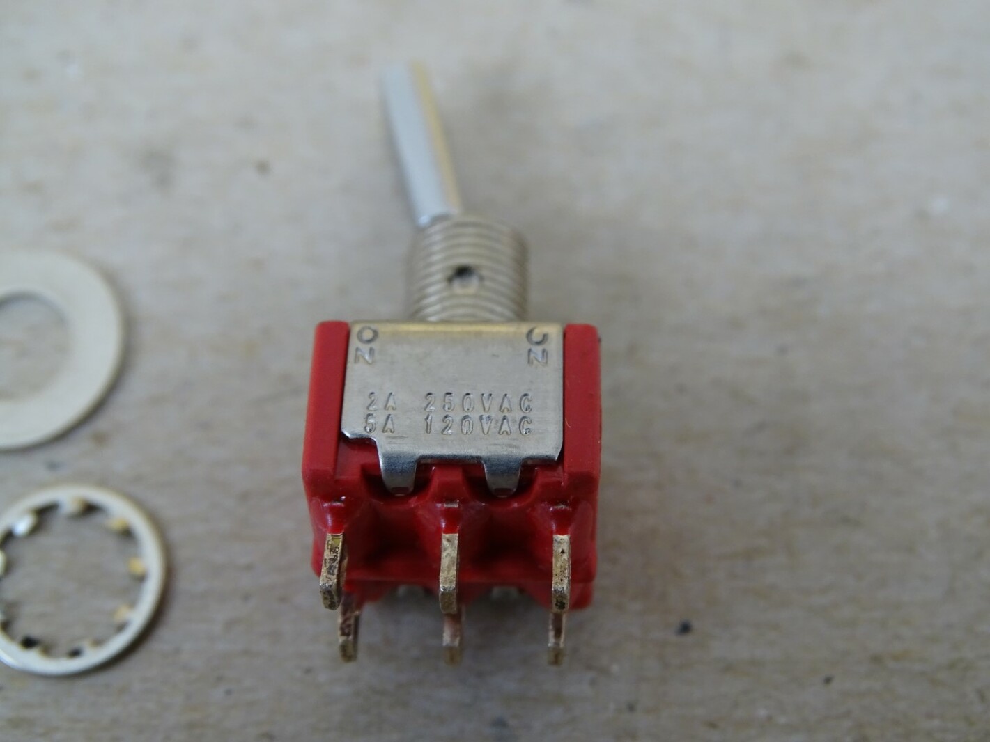 (5) C&K Miniature Toggle Switch  , 7208