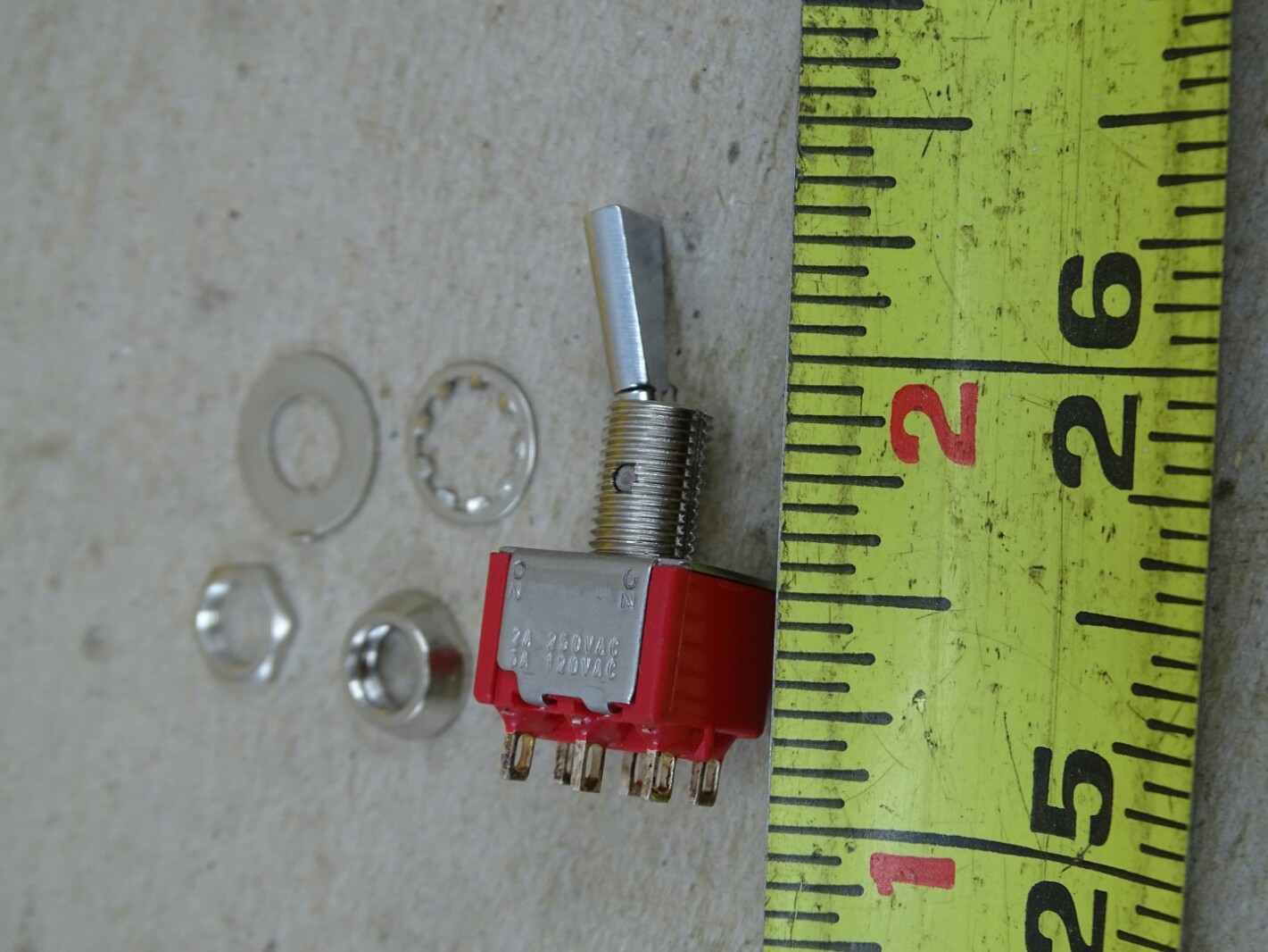 (5) C&K Miniature Toggle Switch  , 7208