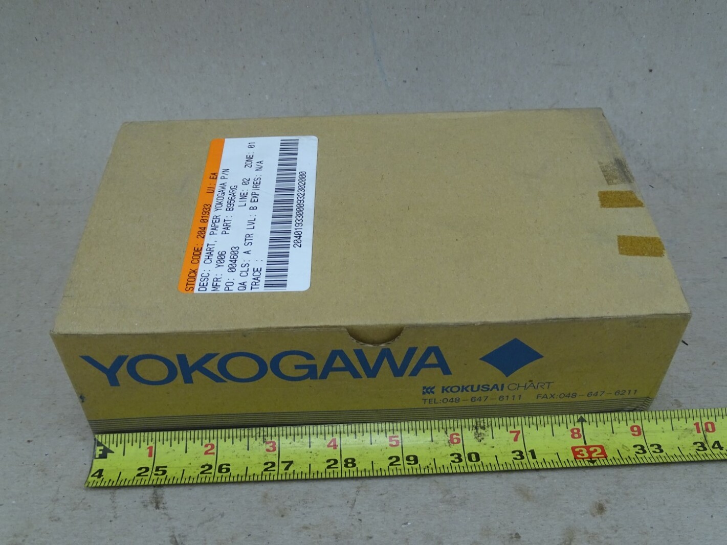 (10) Yokogawa  Folding Chart Paper , B956ARG