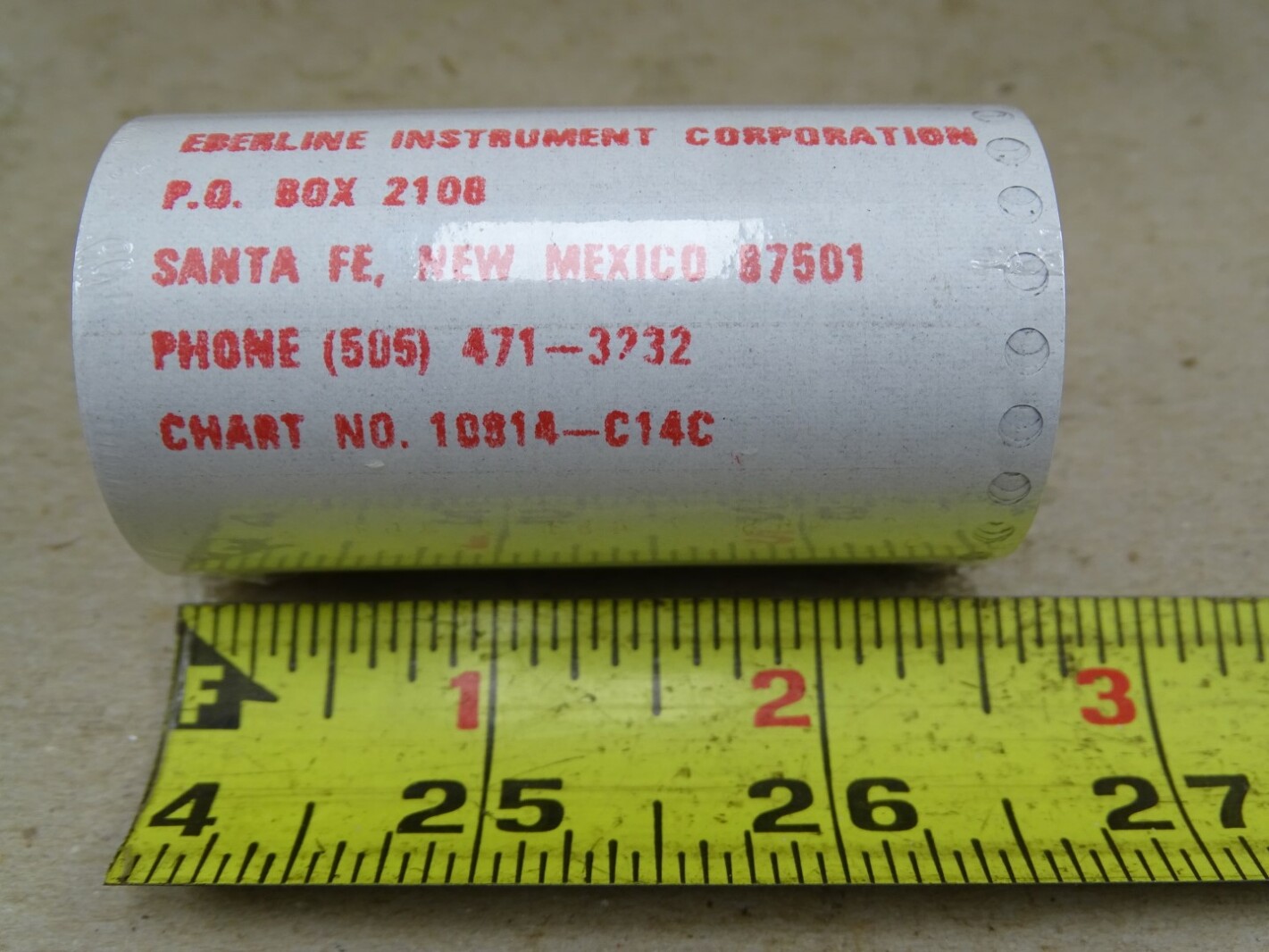 (25) Eberline Instrument Corp Strip Chart Paper , 5057