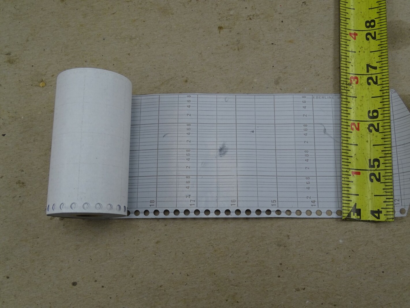 (25) Eberline Instrument Corp Strip Chart Paper , 5057