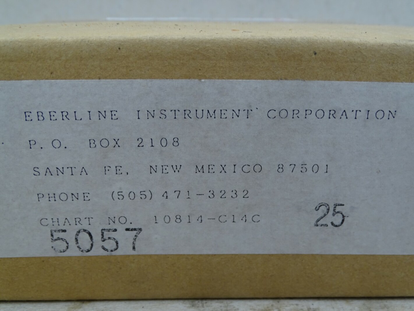 (25) Eberline Instrument Corp Strip Chart Paper , 5057