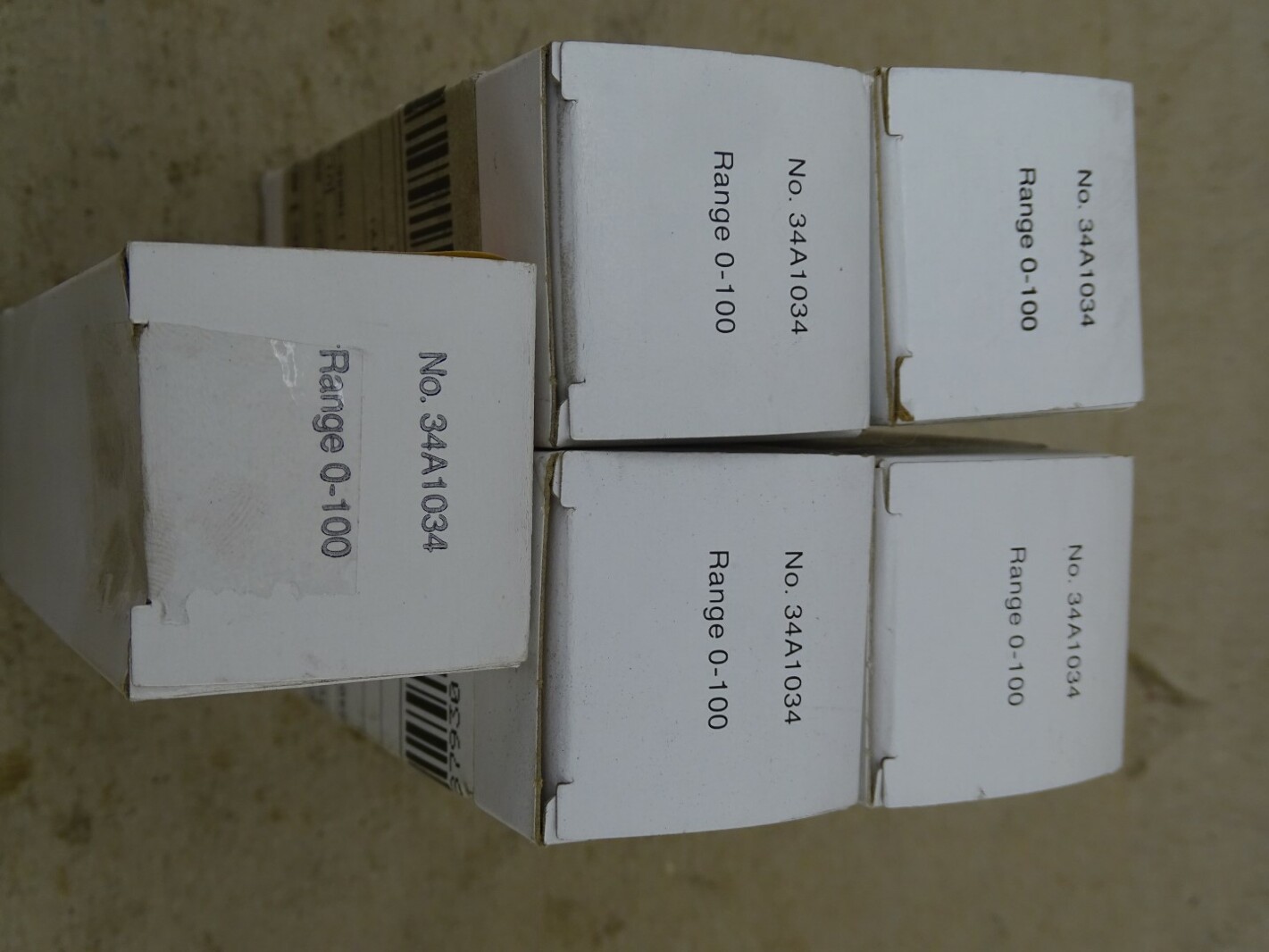 (5) Fisher Controls Chart Paper Range 0-100, 34A1034