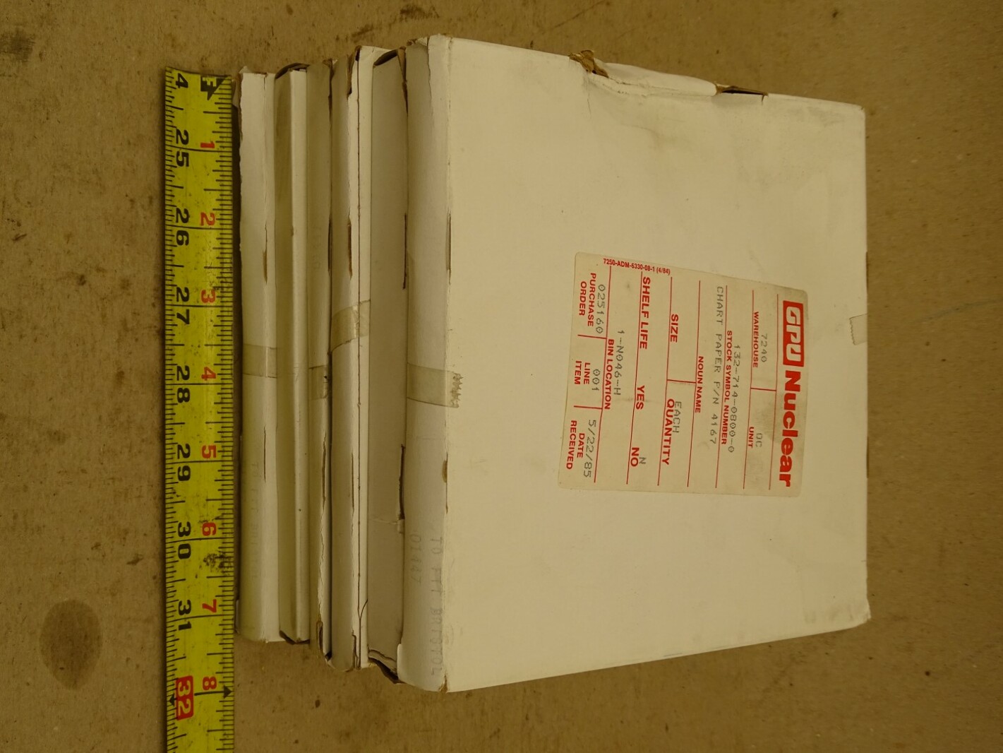 (6) Graphic Controls Circular Chart Paper , 4167