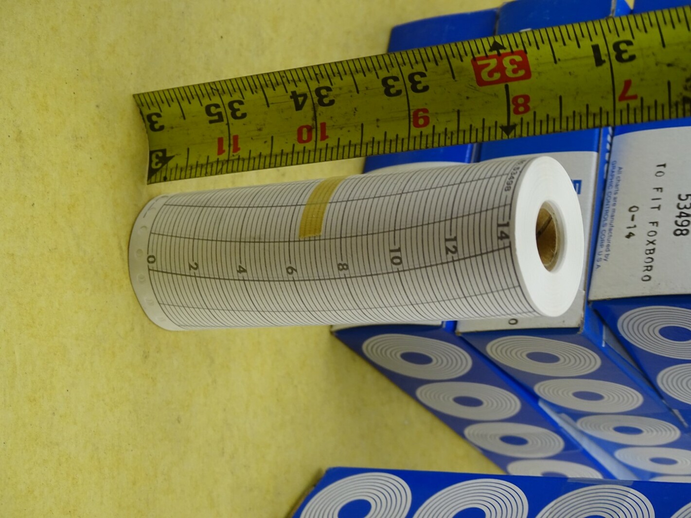 (20) Graphic Controls  Chart Recorder Paper to fit Foxboro 0-14, 53498