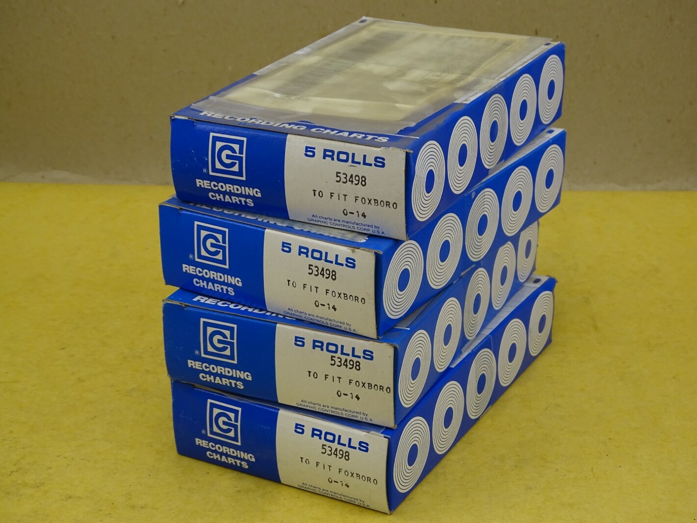 (20) Graphic Controls  Chart Recorder Paper to fit Foxboro 0-14, 53498