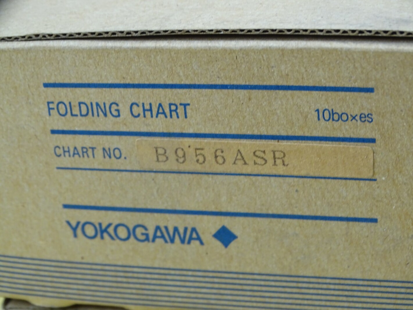 (20) Yokogawa Folding Chart Recorder Paper , B956ASR