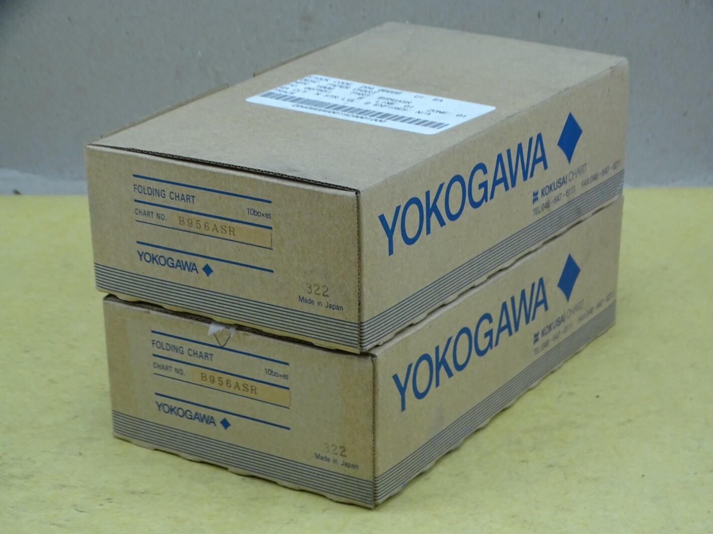 (20) Yokogawa Folding Chart Recorder Paper , B956ASR