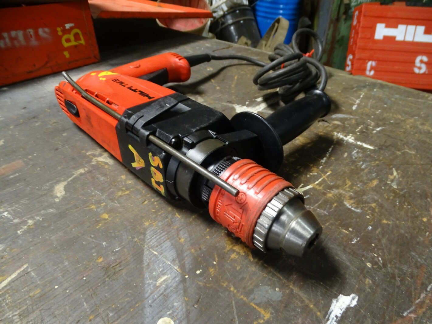 Hilti Corded Hammer Drill w/ Case & Accessories 115Vac 4A, TM 8