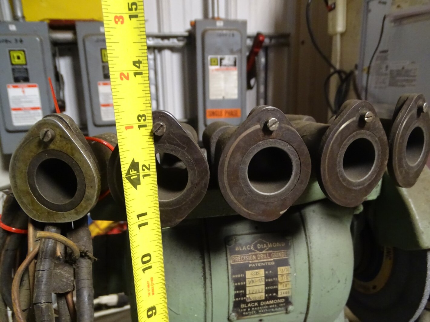 Black Diamond Precision Drill Grinder *Needs Switch/Cord* 1/3Hp 110V 3400rpm, 2B