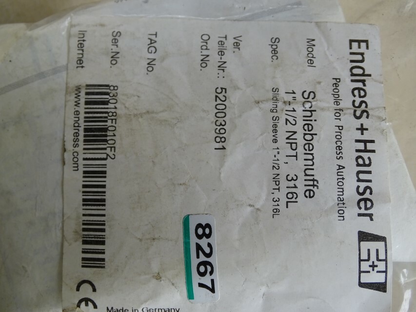 Endress + Hauser Schiebemuffe Sliding Sleeve 1