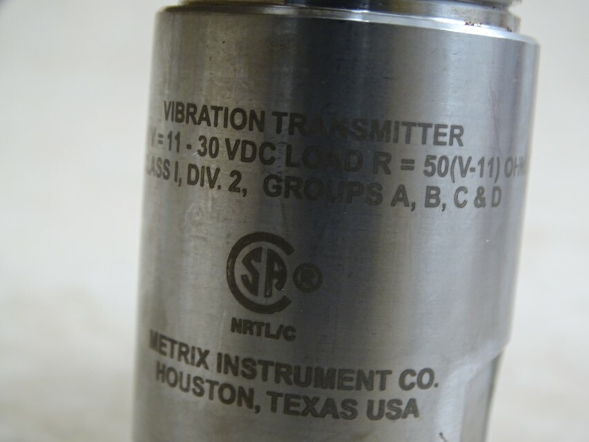 Metrix Instruments co. Vibration Transmitter 2hz-1500hz