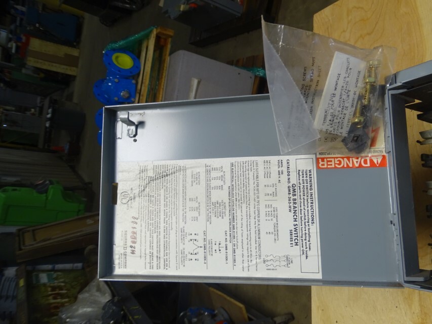 Square D QMB Branch Switch  100amp, 3 pole, 600v, ser. E1, QMB363HW