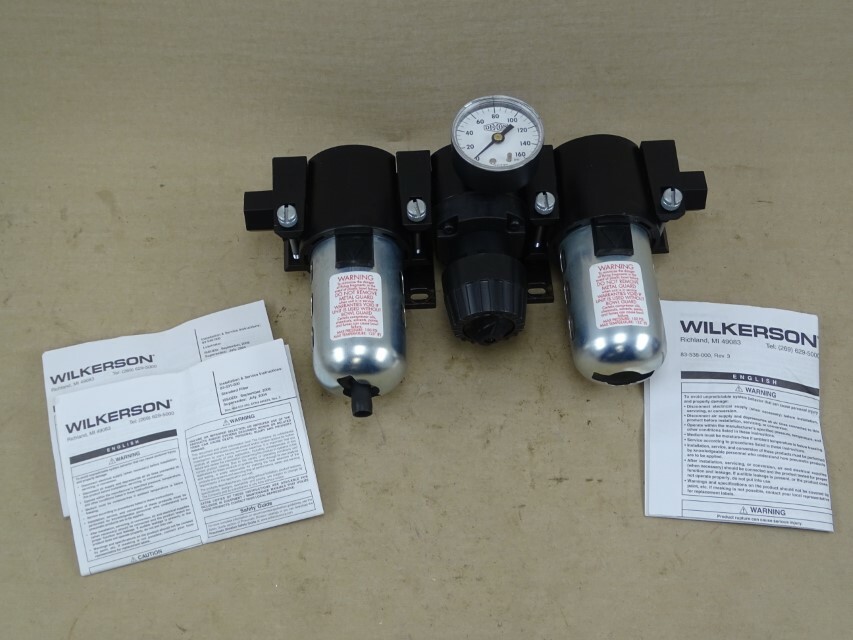 Wilkerson NPT filter regulator lubricator combination 0-125 Psi, C16-04-000