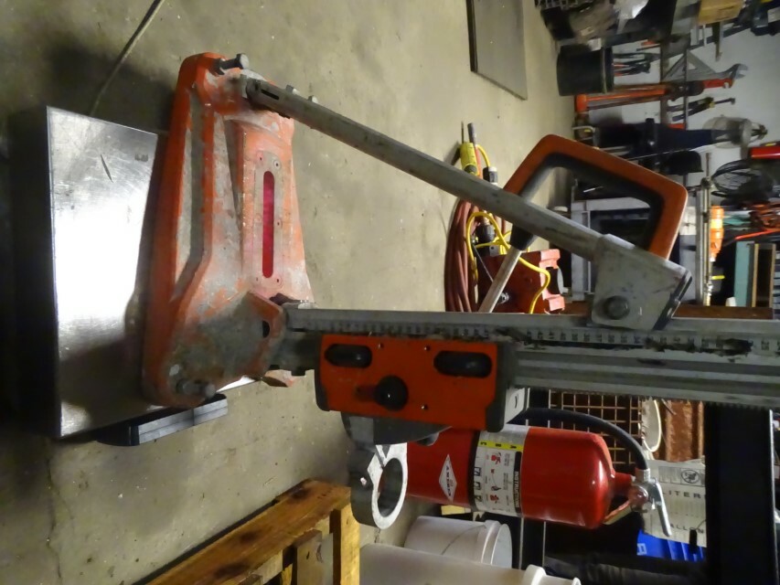 Husqvarna hand held core drill stand max 150MM, max load 100lbs, DS150