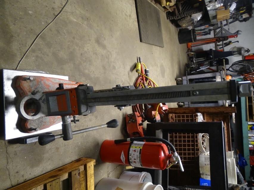 Husqvarna hand held core drill stand max 150MM, max load 100lbs, DS150