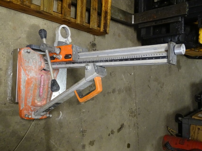 Husqvarna hand held core drill stand max 150MM, max load 100lbs, DS150