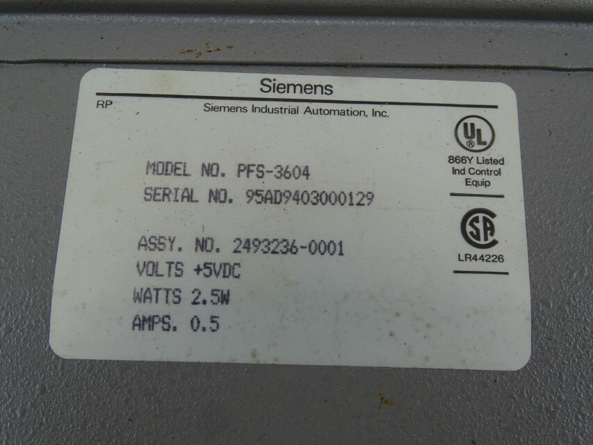 Siemens IT Keyboard 2.5W, .5amps, PFS-3604
