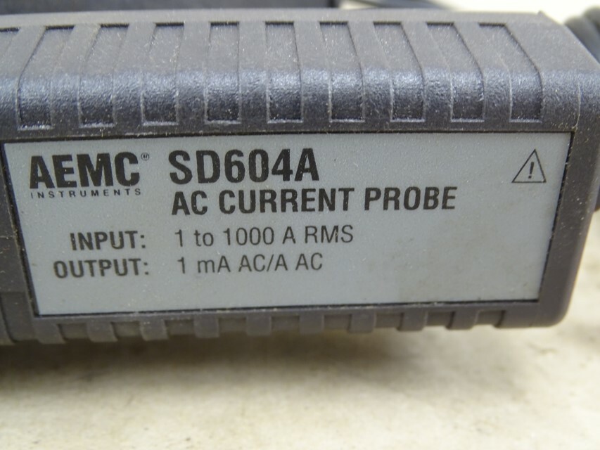 AEMC AC Current Probe IN:1-1000A RMS, OUT:1mA AC/A AC, SD604A
