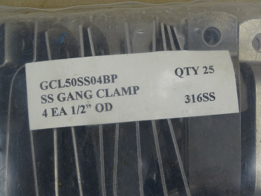(25) Channel track SS Gang Clamp 1/2